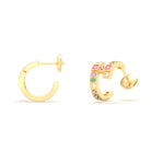 Boucles d’Oreilles Art Déco – Or Jaune 18 Carats & Diamants – Harmonie au Choix