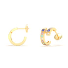 Boucles d’Oreilles Art Déco – Or Jaune 18 Carats & Diamants – Harmonie au Choix