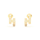 Boucles d’Oreilles Art Déco – Or Jaune 18 Carats & Diamants – Harmonie au Choix