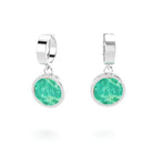 boucles oreilles pour femme en argent avec amazonite