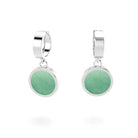 boucles oreilles pour femme en argent avec aventurine