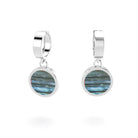 boucles oreilles pour femme en argent avec labradorite