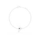 Bracelet Abeille or blanc 18 carats – pierre précieuse au choix
