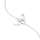 Bracelet Abeille or blanc 18 carats – pierre précieuse au choix Diamant