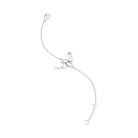 Bracelet Abeille or blanc 18 carats – pierre précieuse au choix