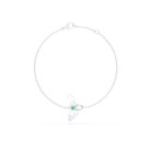 Bracelet Abeille or blanc 18 carats – pierre précieuse au choix