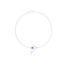Bracelet Abeille or blanc 18 carats – pierre précieuse au choix