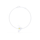 Bracelet Abeille or blanc 18 carats – pierre précieuse au choix