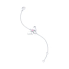 Bracelet Abeille or blanc 18 carats – pierre précieuse au choix