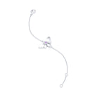 Bracelet Abeille or blanc 18 carats – pierre précieuse au choix
