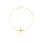 Bracelet Abeille or jaune 18 carats – pierre précieuse au choix