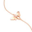 Bracelet Abeille or rose 18 carats – pierre précieuse au choix Diamant
