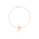 Bracelet Abeille or rose 18 carats – pierre précieuse au choix