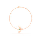Bracelet Abeille or rose 18 carats – pierre précieuse au choix