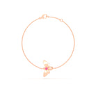 Bracelet Abeille or rose 18 carats – pierre précieuse au choix