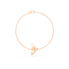 Bracelet Abeille or rose 18 carats – pierre précieuse au choix