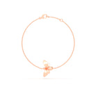 Bracelet Abeille or rose 18 carats – pierre précieuse au choix