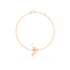 Bracelet Abeille or rose 18 carats – pierre précieuse au choix
