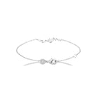 Bracelet branche de navettes en argent 925 et zircons