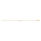 Bracelet branche de navettes en plaqué or et zircons