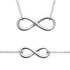 Bracelet chaîne fine infini lisse en acier PVD argenté
