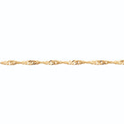 Bracelet chaîne maille Singapour en plaqué or