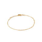Bracelet chaîne à paillettes en plaqué or