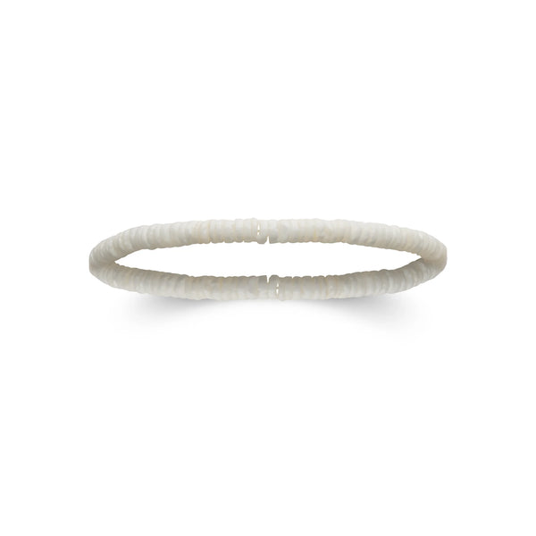 Bracelet coquillages blancs homme