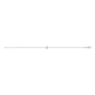 Bracelet fleur de zircons en argent 925