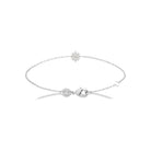 Bracelet fleur de zircons en argent 925
