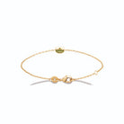 Bracelet grenouille verte enfant en plaqué or, 16 cm