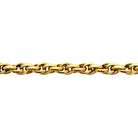 Bracelet grosse maille torsadée et fermoir boule en acier PVD doré
