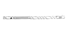 Bracelet identité maille figaro 1+3 7 mm en argent 925 homme 21 cm
