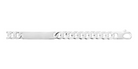 Bracelet identité maille gourmette 10 mm en argent 925 homme 22 cm
