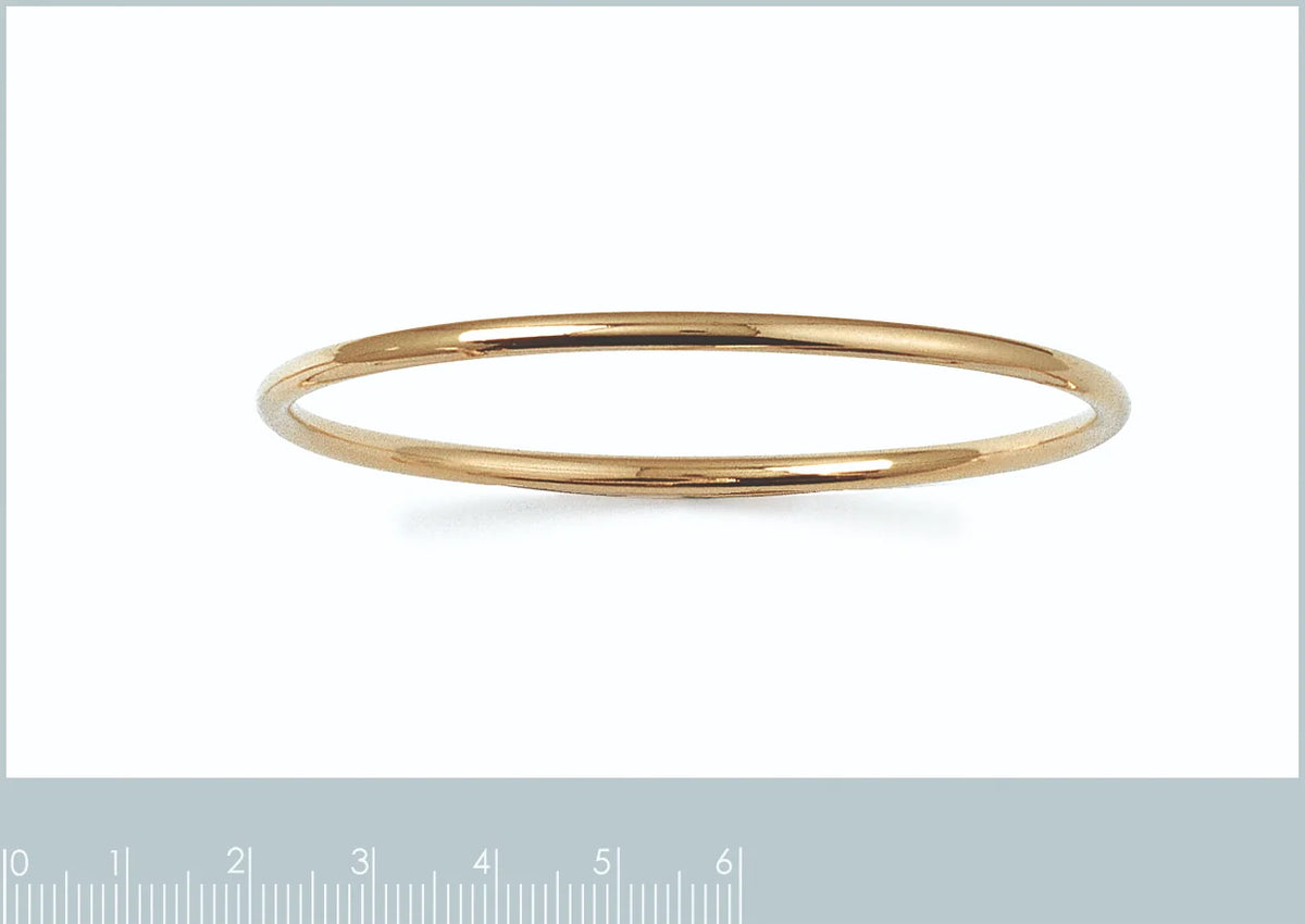 Bracelet jonc fil fin en plaqué or