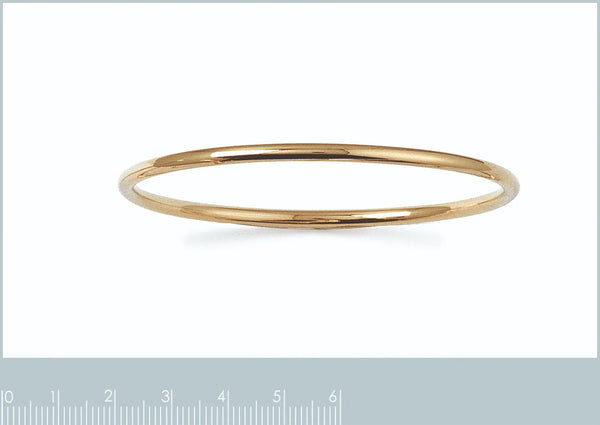 Bracelet jonc fil fin en plaqué or