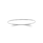 Bracelet jonc fin en argent 925 rhodié, autre angle de vue