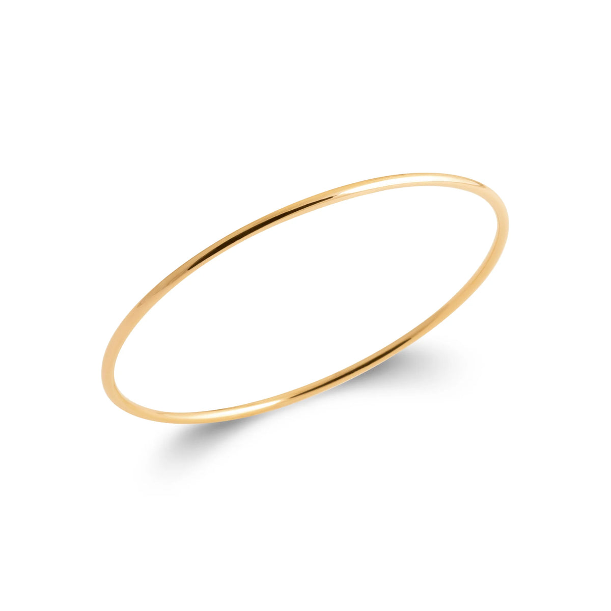 Bracelet jonc fin enfant en plaqué or
