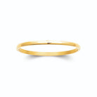 Bracelet jonc fin lisse en acier PVD doré
