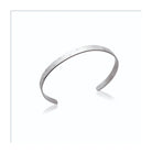 Bracelet jonc ouvert lisse en acier