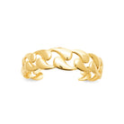 Bracelet jonc ouvert maille gourmette en acier PVD doré