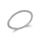 Bracelet jonc spirale en acier inoxydable