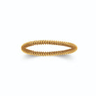 Bracelet jonc spirale en acier PVD doré