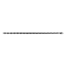 Bracelet maille forçat allongée en acier noir homme