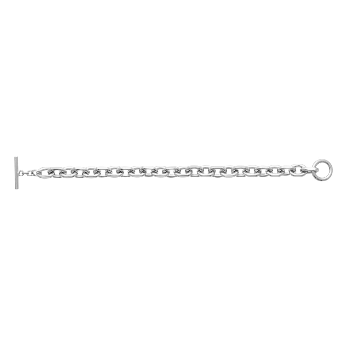 Bracelet maille forçat en plaqué argent
