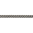 Bracelet maille gourmette épaisse en acier PVD noir homme