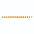 Bracelet maille grain de café en acier PVD doré homme