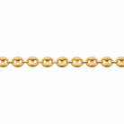 Bracelet maille grain de café en acier PVD doré homme