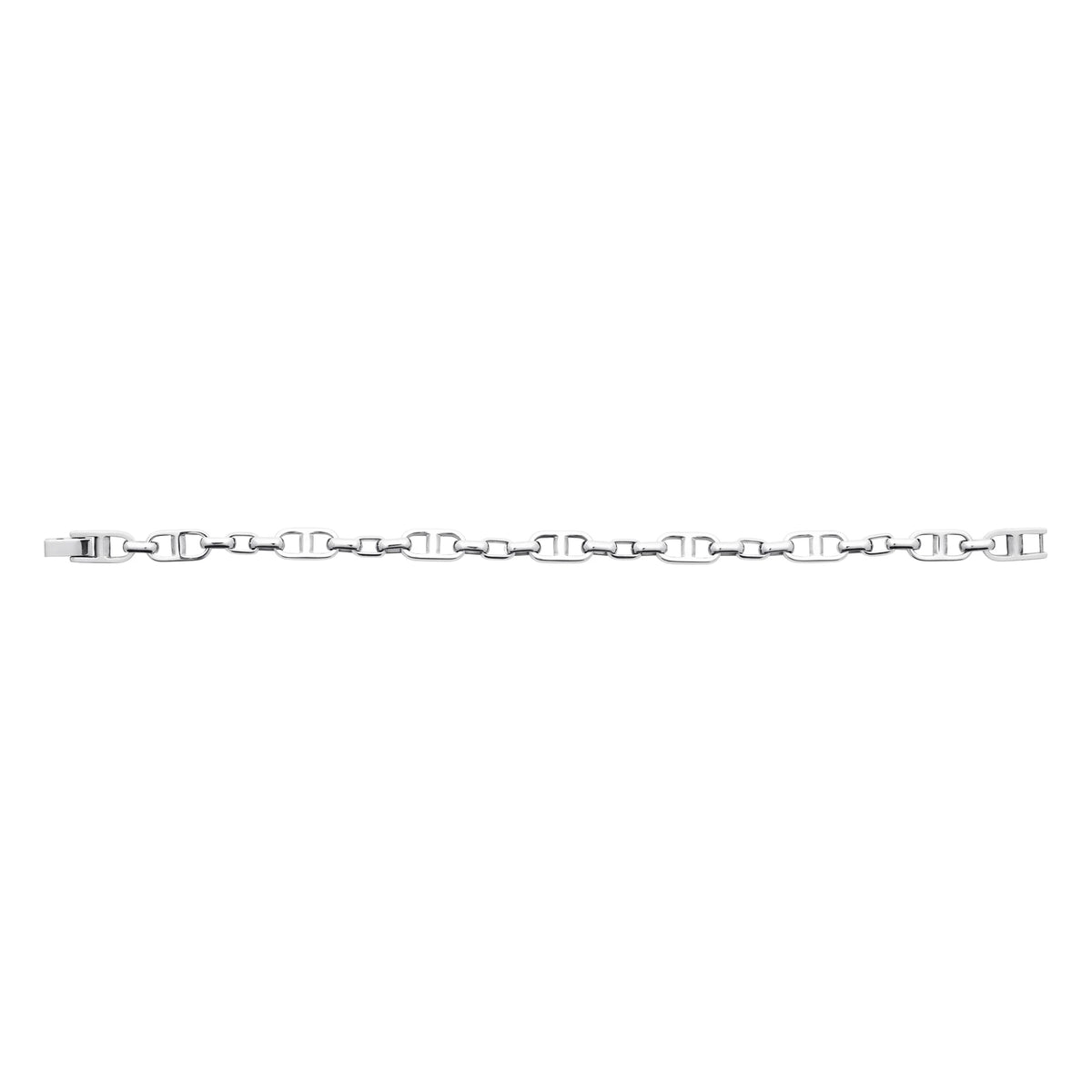 Bracelet maille marine large en acier homme