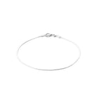 Bracelet maille serpent fine en argent 925 rhodié